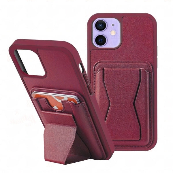 Étui portefeuille avec porte-cartes et béquille pour iPhone 12/12 Pro Étui portefeuille avec porte-cartes et béquille pour iPhone 12/12 Pro